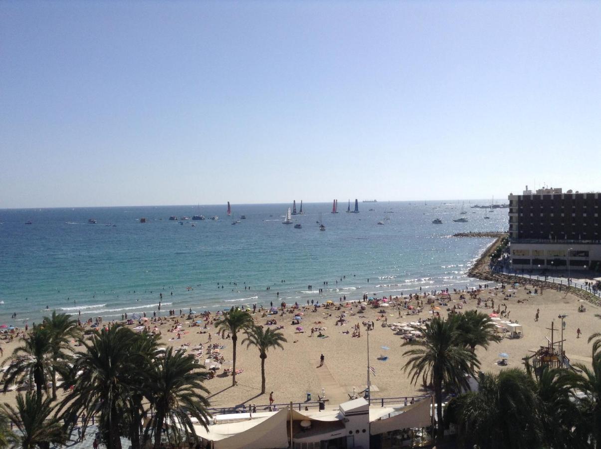 Апартаменты Atico Loft En Frente Al Mar Terraza Vista Espectacular Аликанте Экстерьер фото