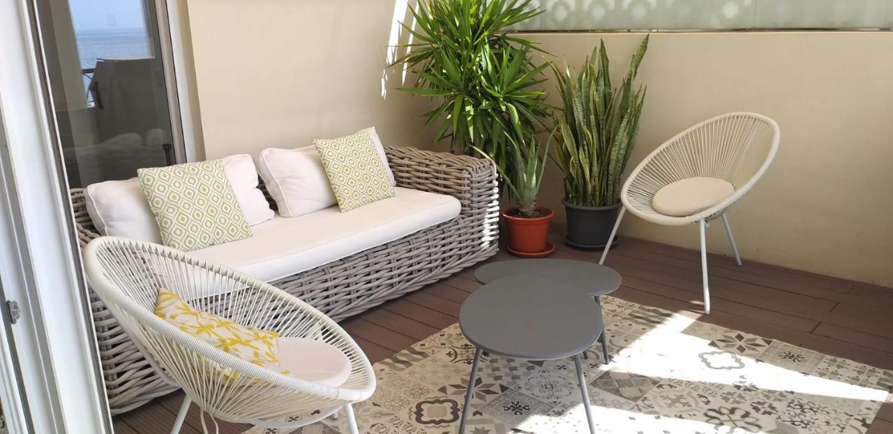 Апартаменты Atico Loft En Frente Al Mar Terraza Vista Espectacular Аликанте Экстерьер фото